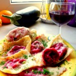 Różowe ravioli z buraczkami Różowe ravioli z buraczkami