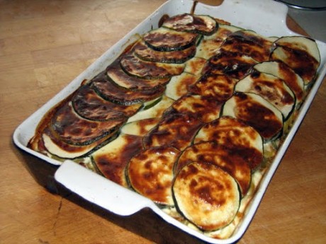 zapieknka z makaronem i cukinia