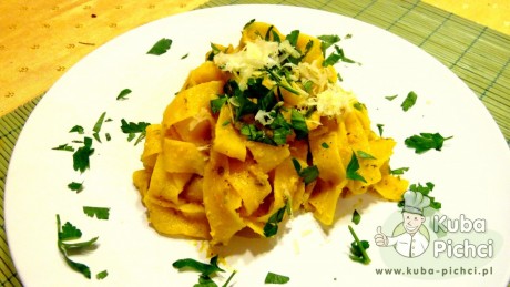 Pappardelle z pesto dyniowym