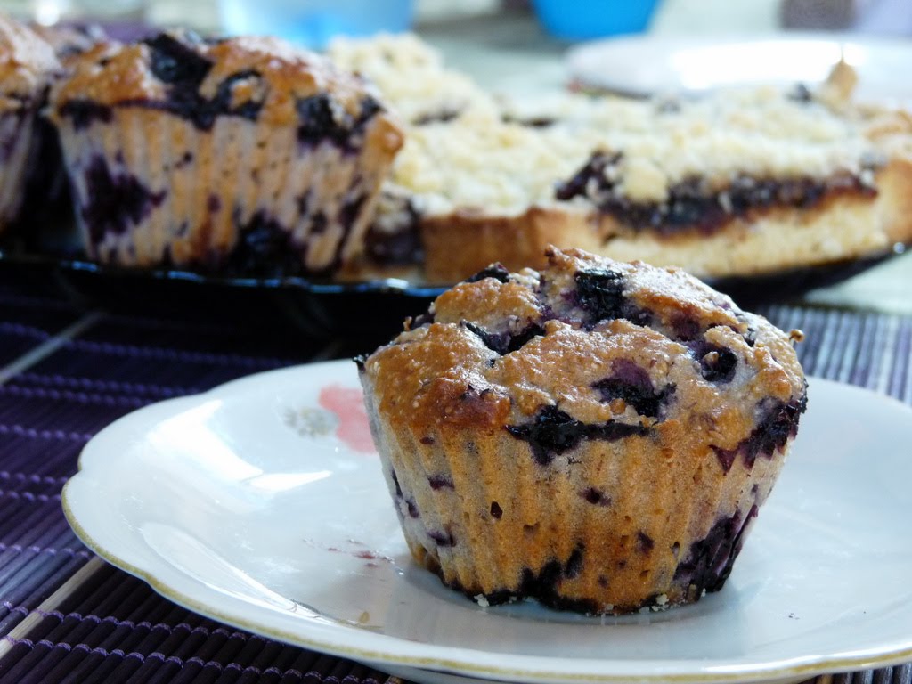 Muffiny z jagodami