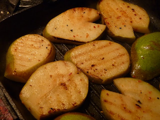 Grillowane gruszki z chili