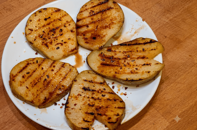 Grillowane gruszki z chili