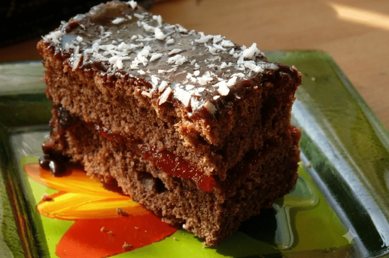 Ciasto kakaowe z marmoladą – przepis