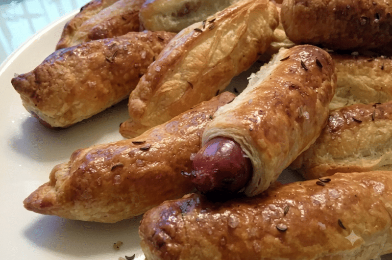 Frankfurterki w cieście francuskim