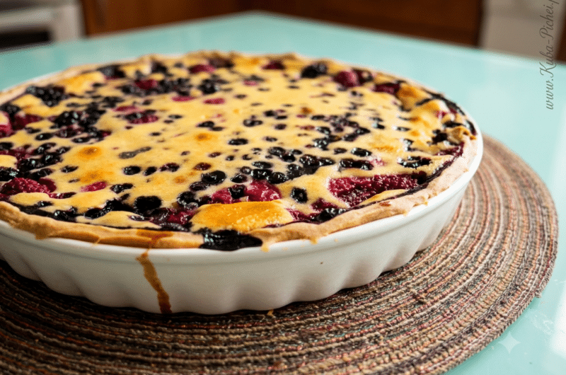 Tarta z malinami i jagodami