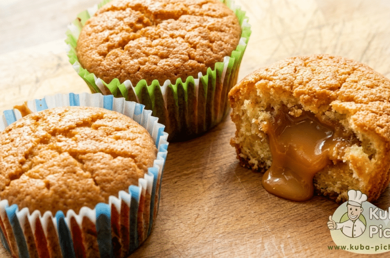 Muffiny z masą krówkową
