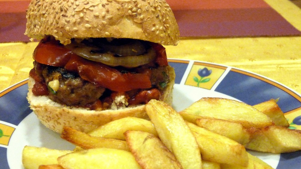 Hamburgery z sosem BBQ