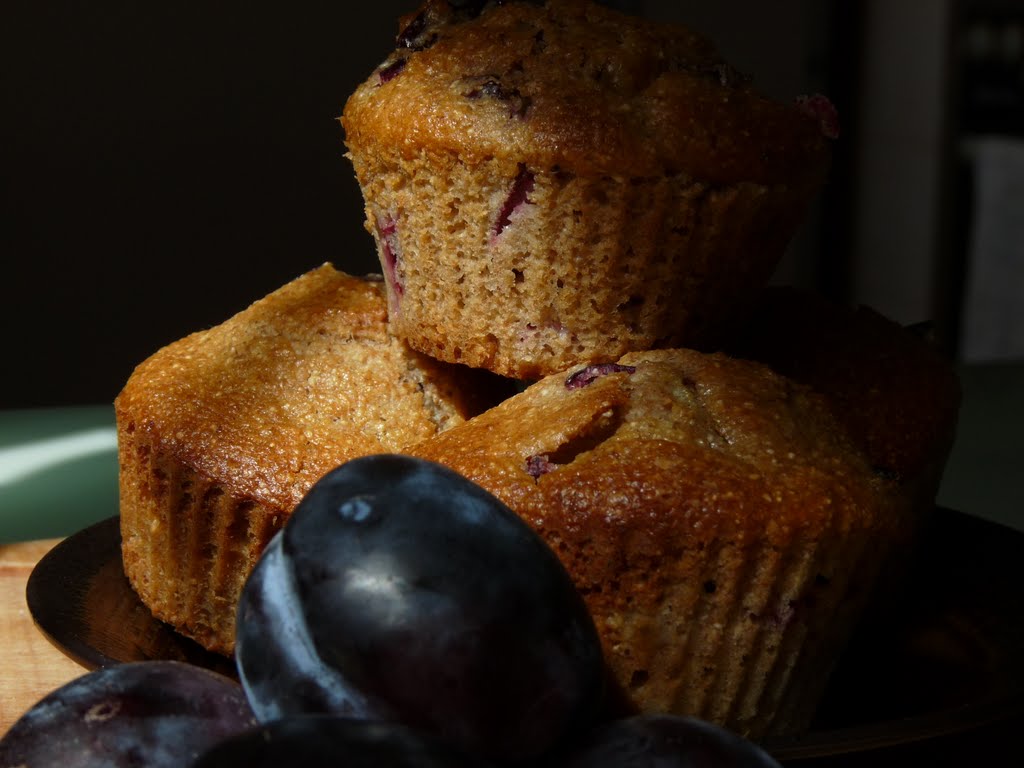 Muffiny ze śliwkami