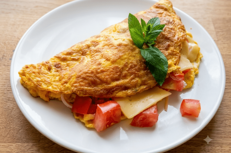 Omlet z pomidorami